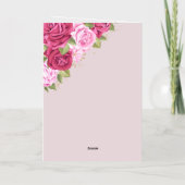 ハッピーマザーズ・デイ 箔グリーティングカード (裏面)