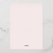 ハッピーマザーズ・デイ 箔シーズンカード (裏面)