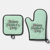 ハッピーマザーズ・デイ 鍋つかみ&鍋敷きセット (正面)