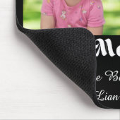 ハッピーマザーズ・デイ、2枚の写真コラージュ黒スタイリッシュ色 マウスパッド (コーナー)