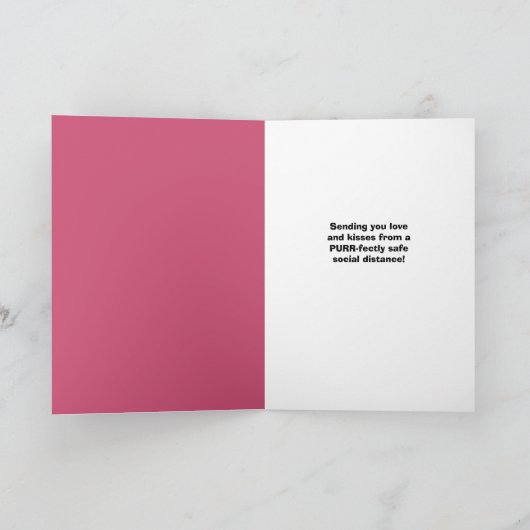 ハッピーマザーデイかわいい猫inパンデミック顔 シーズンカード (内部)