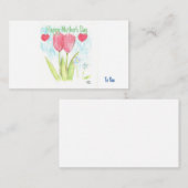 ハッピーマザーデイに同封カード エンクロージャーカード (正面/裏面)