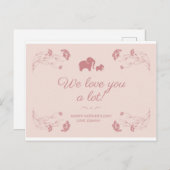 ハッピーマザーデイカードマグネット ポストカード (正面/裏面)