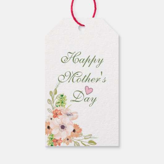 ハッピーマザーデイギフトタグギフトラベル ギフトタグ (裏面)