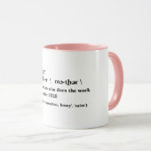 ハッピーマザーデイコーヒーマム誇りを持ったママ引用文 マグカップ (正面右)