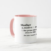 ハッピーマザーデイコーヒーマム誇りを持ったママ引用文 マグカップ (正面左)