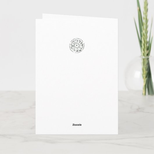 ハッピーマザーデイゴールドフィンチバードを祝福 カード (裏面)