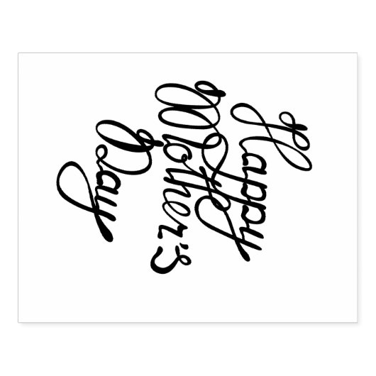 ハッピーマザーデイスタンプ ラバースタンプ (インプリント)