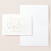 ハッピーマザーデイステッ最高のプお母さん新しいステップマム 箔カード (ディスプレー)