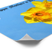 ハッピーマザーデイダフォジルス金ゴールドメダルポスター ポスター (角)