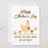 ハッピーマザーデイチキンおもしろいグメマユーモア シーズンカード (正面)
