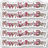 ハッピーマザーデイバララストアウトシール シール (正面)