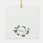 ハッピーマザーデイフォイルカード セラミックオーナメント (裏面)