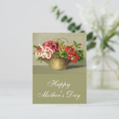 ハッピーマザーデイフラワーバスケット ポストカード (スタンド正面)