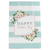 ハッピーマザーデイフローラパタストライプーン ミディアムペーパーバッグ (裏面)