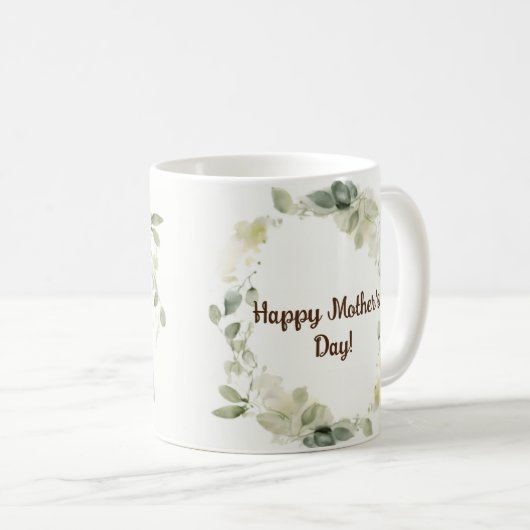 ハッピーマザーデイフローラマグ コーヒーマグカップ (正面右)