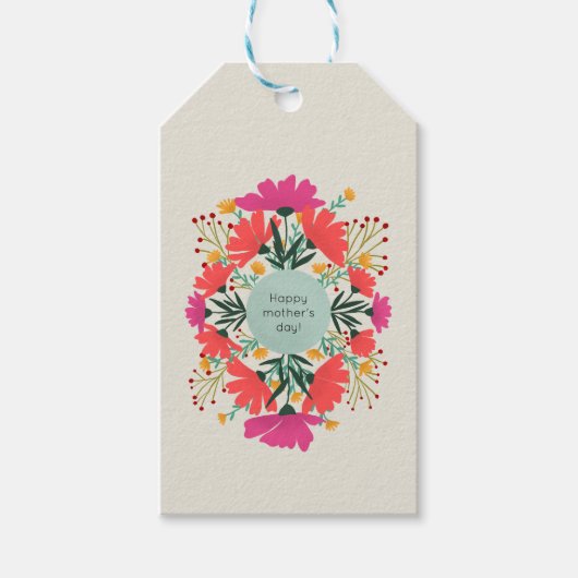 ハッピーマザーデイフローラ ギフトタグ (正面)