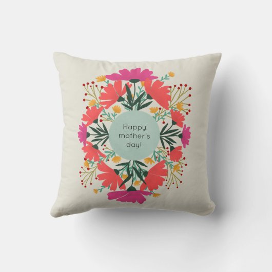 ハッピーマザーデイフローラ クッション (裏面)