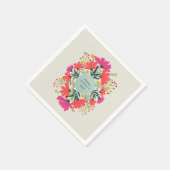 ハッピーマザーデイフローラ スタンダードカクテルナプキン (角)