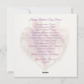 ハッピーマザーデイモダンフローラ シーズンカード (裏面)