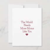 ハッピーマザーデイワードルカード 招待状 (裏面)