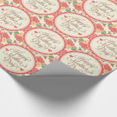 ハッピーマザーデイ文字&カラフルフローラデザイン ラッピングペーパー (角)