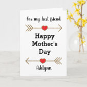 ハッピーマザーデイ最高の友 カード (黄色い花)