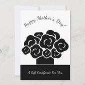 ハッピーマザーデイ白黒ギフト券 (正面)