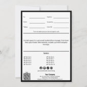 ハッピーマザーデイ白黒ギフト券 (裏面)