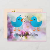 ハッピーマザーデイ・バードがあなたのために歌うのはがき ポストカード (正面/裏面)