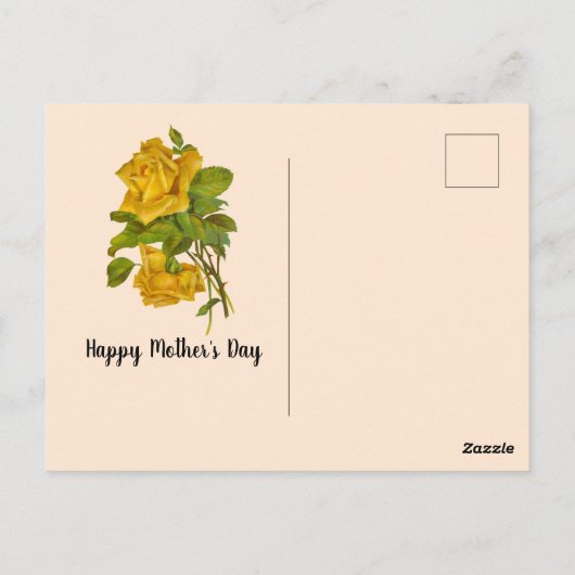 ハッピーマザーデイ・バードがあなたのために歌うのはがき ポストカード (裏面)