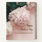 ハッピーマザーデイ フローラル 8.5" x 11" スパイラル ノートブック (裏面)