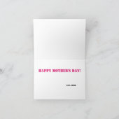 ハッピーマザーデーかわいらしさくらんぼフルーツママ カード (内部)