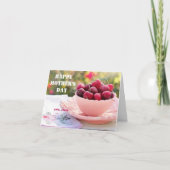 ハッピーマザーデーかわいらしさくらんぼフルーツママ カード (正面)