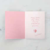 ハッピーマザーデーとテンプレートフォトカカスタムード カード (内部)