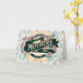 ハッピーマザーデーカラフルフローラ花 カード (黄色い花)