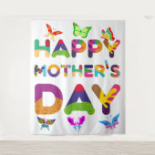 ハッピーマザーデーカラフル タペストリー (正面)