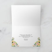 ハッピーマザーデーフェイク金ゴールドとピンクフローラ カード (内部)