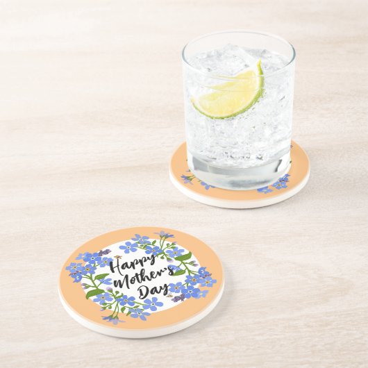 ハッピーマザーデーフローラコースターかわいらしギフト コースター (側面)