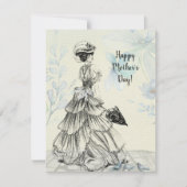 ハッピーマザーデー女ビクトリアンパラソル・バード (正面)