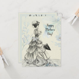 ハッピーマザーデー女ビクトリアンパラソル・バード