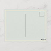 ハッピーマザーデー女ビクトリアンパラソル・バード ポストカード (裏面)