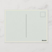 ハッピーマザーデー女ビクトリアンパラソル・バード ポストカード (裏面)