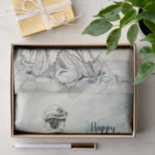 ハッピーマザーデー女ビクトリアンパラソル・バード 薄葉紙 (ギフト)