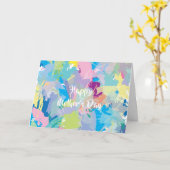 ハッピーマザーデー❤️モダン抽象芸術 カード (黄色い花)