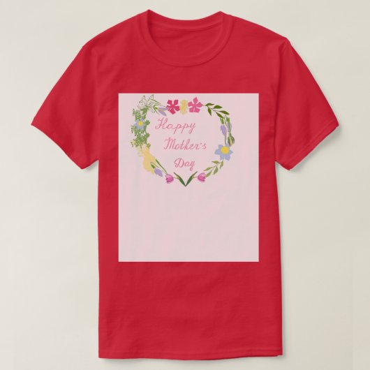 ハッピーマザーデー Tシャツ (デザイン正面)