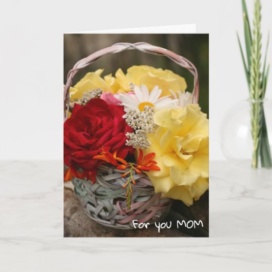 ハッピーマザー・デイ折り畳みグリーティングカード カード (正面)