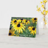 ハッピーマザー・デイ折り畳みグリーティングカード カード (黄色い花)