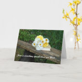 ハッピーマザー・デイ折り畳みグリーティングカード カード (黄色い花)