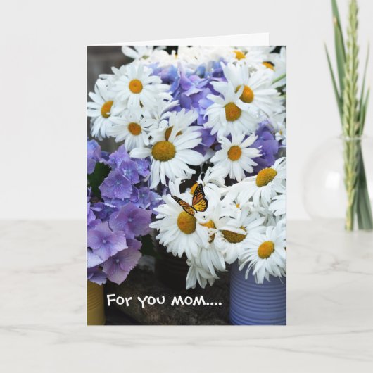 ハッピーマザー・デイ折り畳みグリーティングカード カード (正面)
